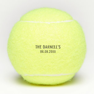 Balles De Tennis Faveurs de fête de Bachelorette personnalisées Mar