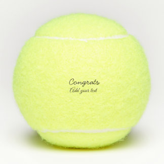 Balles De Tennis Félicitations simples et minimales rajoutez votre