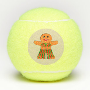 Balles De Tennis Fête de Noël Femme de pain d'épices