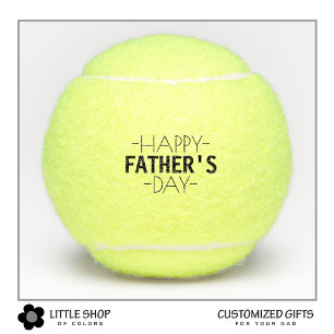 Balles De Tennis Fête des pères heureuse personnalisée