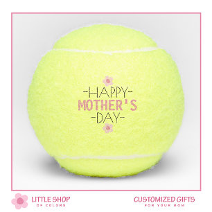Balles De Tennis Fleur personnalisée pour la fête des mères