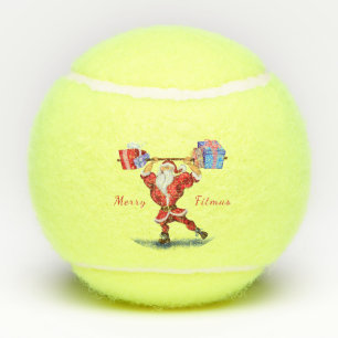 Balles De Tennis Funny Christmas Tennis Balls Fitness Santa Claus