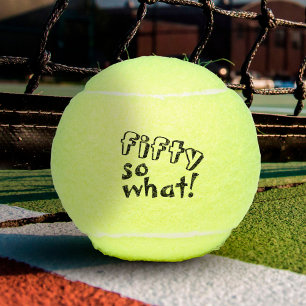 Balles De Tennis Funny Cinquante alors ce 50e anniversaire inspirat