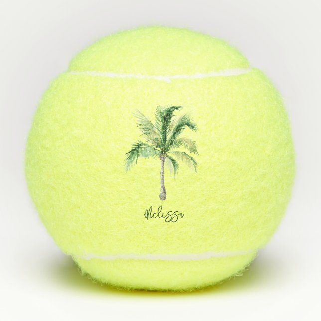 Balles De Tennis Garde-script de l'arbre de palme mignon (Devant)