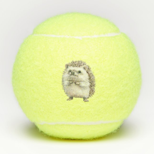 Balles De Tennis Hérisson Mignon (Devant)