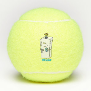 Balles De Tennis Illustration de dessin animé drôle de réfrigérateu