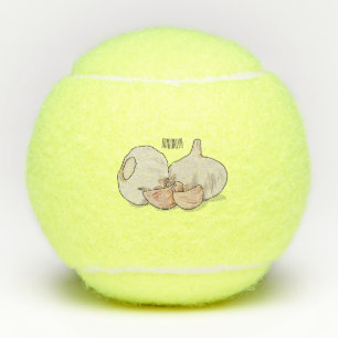 Balles De Tennis Illustration de dessin sur l'ail