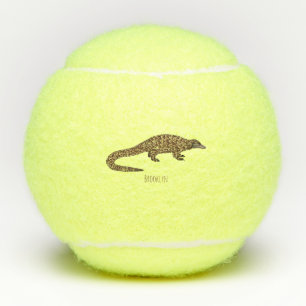 Balles De Tennis Illustration de pangolin à queue longue