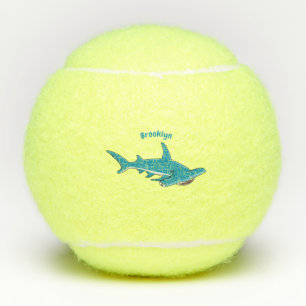 Balles De Tennis Illustration de requin marteau