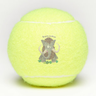 Balles De Tennis Illustration drôle de mammouth laineux