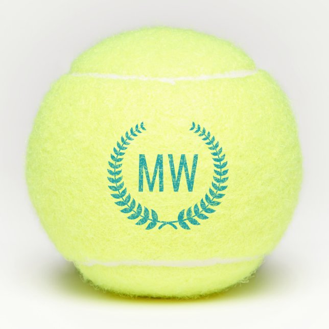 Balles De Tennis Initiales modernes (Devant)