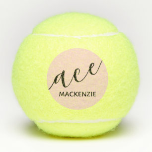 Balles De Tennis Initiales modernes tendance personnalisées ACE