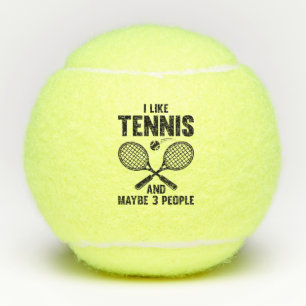 Balles De Tennis J'Aime Le Tennis Et Peut-Être 3 Personnes