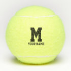 Balles de tennis jaunes avec monogramme personnali