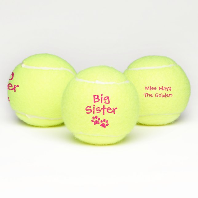 Balles De Tennis Jouet de chat de chien de grande soeur de roses (Multiple)