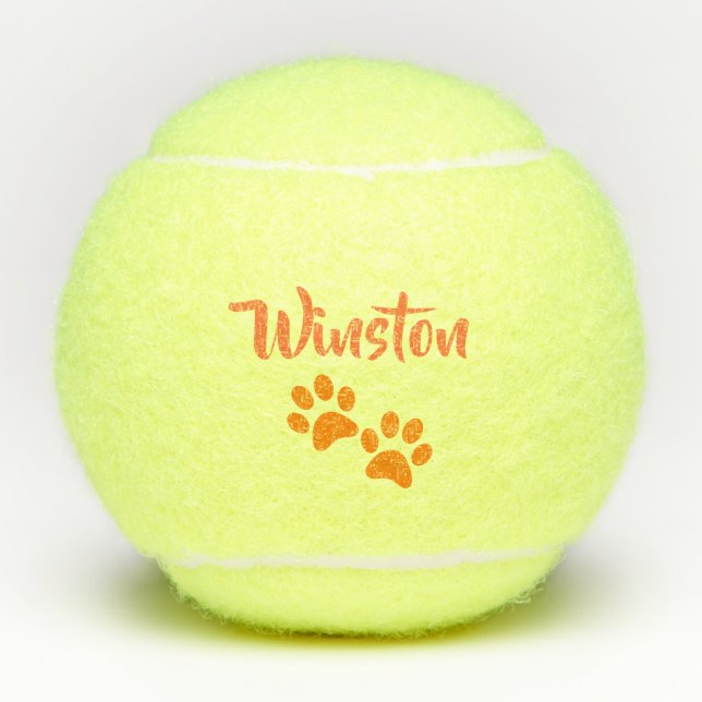 Balles De Tennis Jouet nommé d'animal familier personnalisé par (Devant)