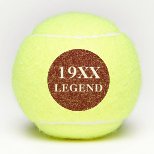 Balles De Tennis Joueur de tennis d'anniversaire du père personnali