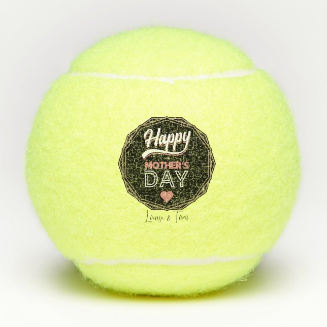 Balles De Tennis Joyeuse fête des mères (Devant)