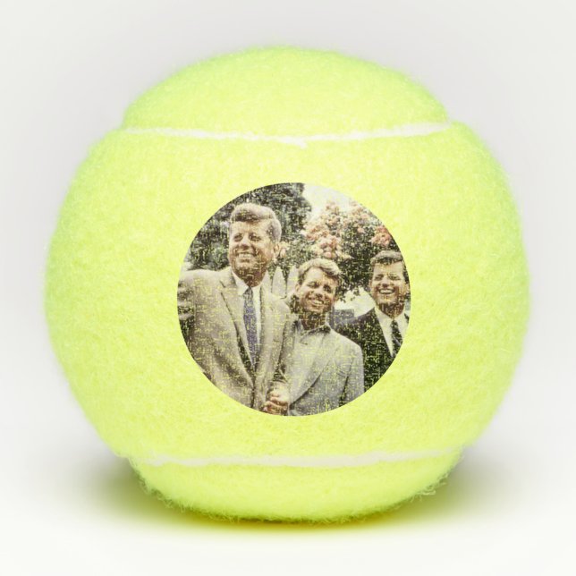 Balles De Tennis Kennedy Brothers, président John, Robert & Ted (Devant)
