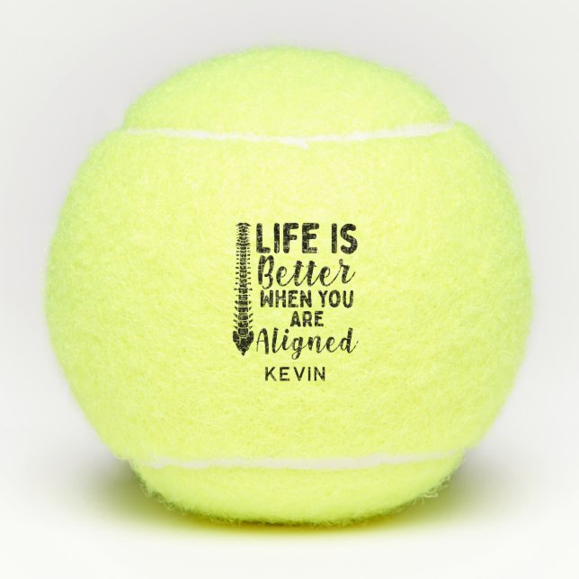 Balles De Tennis La vie chiropraticienne est meilleure quand vous ê (Devant)