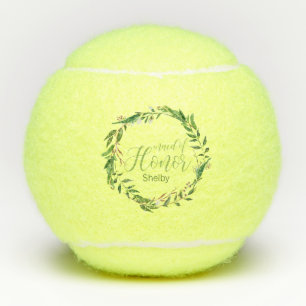 Balles De Tennis Laurel Wreath Maid of Honor Wedor Party Don