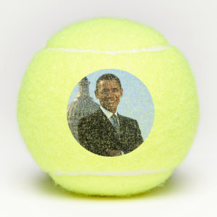 Balles De Tennis Le président américain Barack Obama en tant que sé