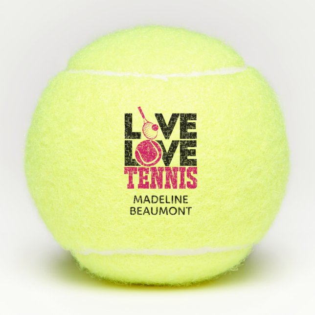 Balles De Tennis Live LOVE Tennis (Devant)