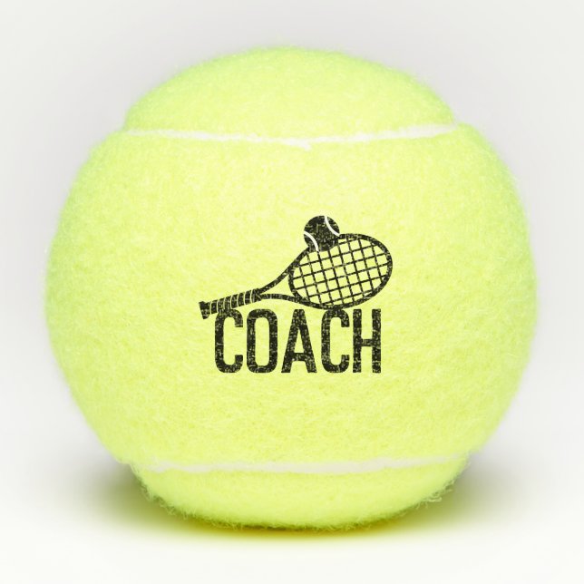 Balles De Tennis Logo de l'entraîneur personnalisé (Devant)