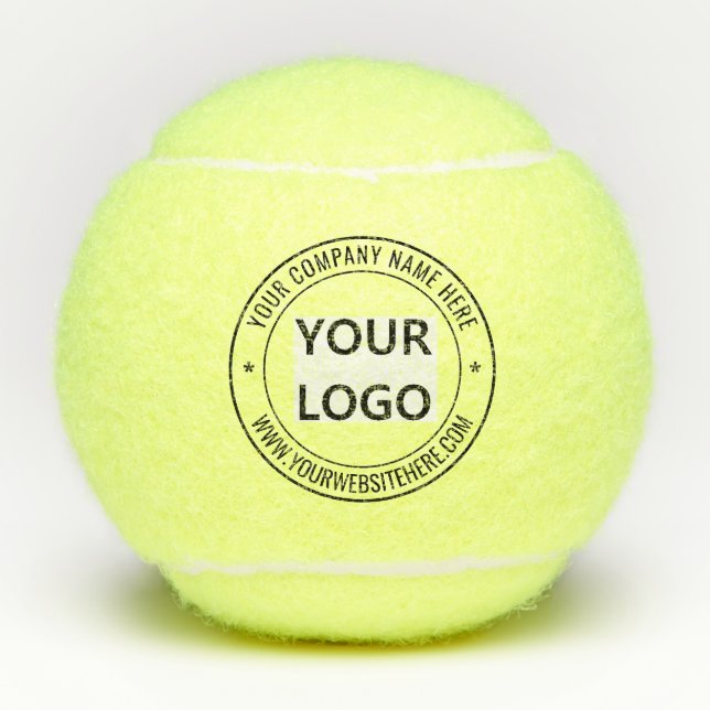 Balles De Tennis Logo d'entreprise personnalisé Nom Info Timbre Ten (Devant)