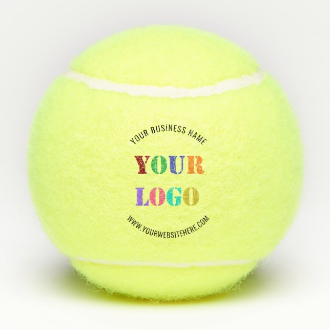 Balles De Tennis Logo et texte personnalisés Boules de tennis perso (Dos)