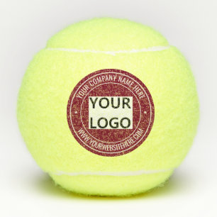 Balles De Tennis Logo personnalisé et boules de tennis texte - vos