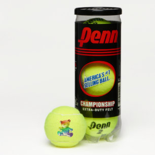 Balles De Tennis L'ours en peluche en métal brossé SlipperyJoe's dé