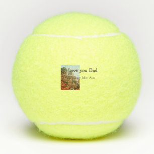Balles De Tennis love you dad fête des pères ajouter photo name sim