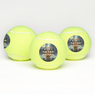 Balles De Tennis Maison d'Halloween avec Frankie, bleu foncé