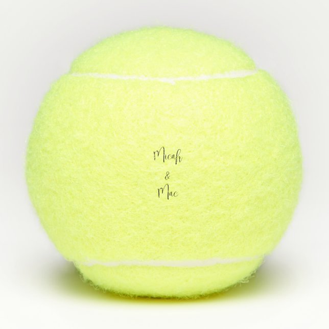 Balles De Tennis Mariage de police moderne Date (Devant)