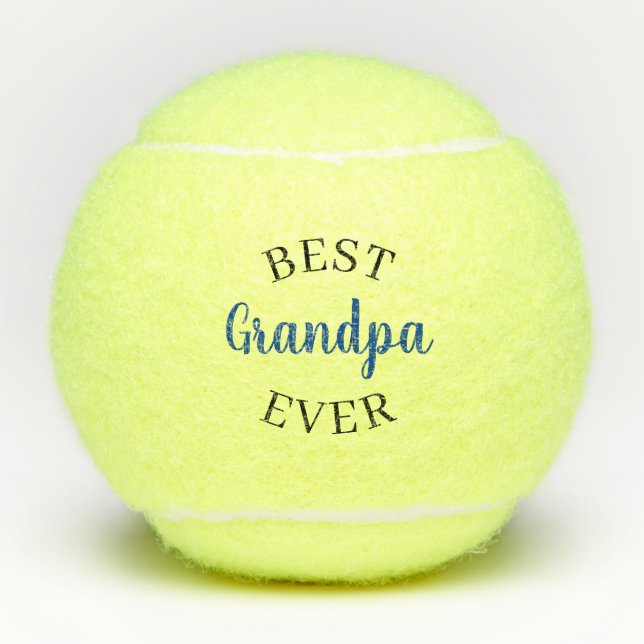 Balles De Tennis Meilleur Grandpa Papa Gramps sur mesure jamais (Devant)