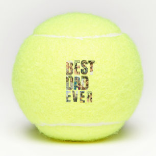 Balles De Tennis Meilleur Papa du Monde   Modèle de maquette de col