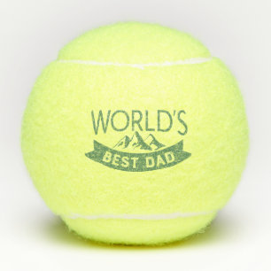 Balles De Tennis Meilleure Fête des pères moderne papa du monde