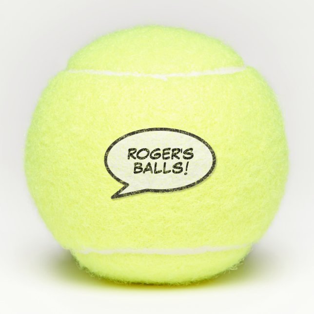 Balles De Tennis Message d'art publicitaire personnalisé pour les b (Devant)