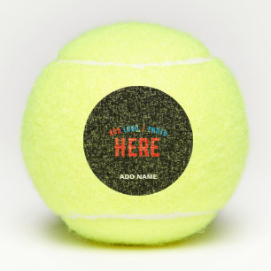 BALLES DE TENNIS MODERNE ET MODERNE PERSONNALISABLE NOIR VÉRIFIÉ