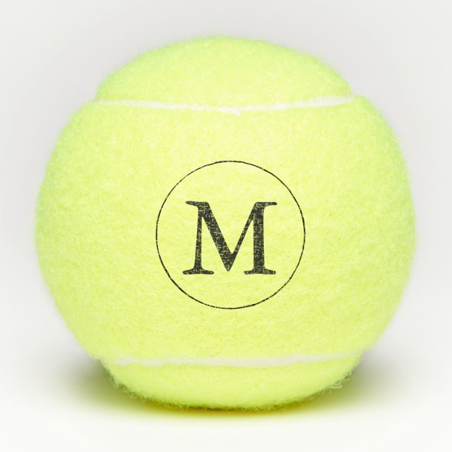 Balles De Tennis Monogramme noir (Devant)