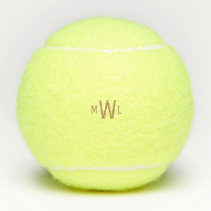 Balles De Tennis Monogramme or