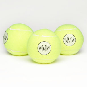 Balles De Tennis Monogramme personnalisé