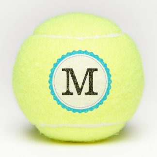 Balles De Tennis Monogramme personnalisé moderne #9
