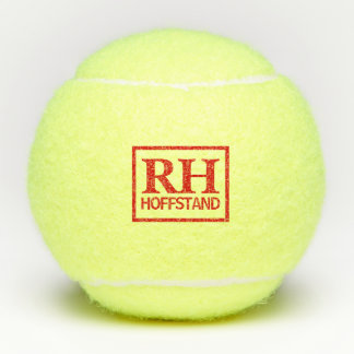 Balles de tennis monogrammes SF rouges BB