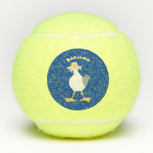 Balles De Tennis Mouette drôle avec frites dessin animé