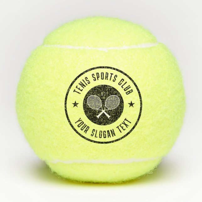 Balles De Tennis Nom du club de tennis (Devant)