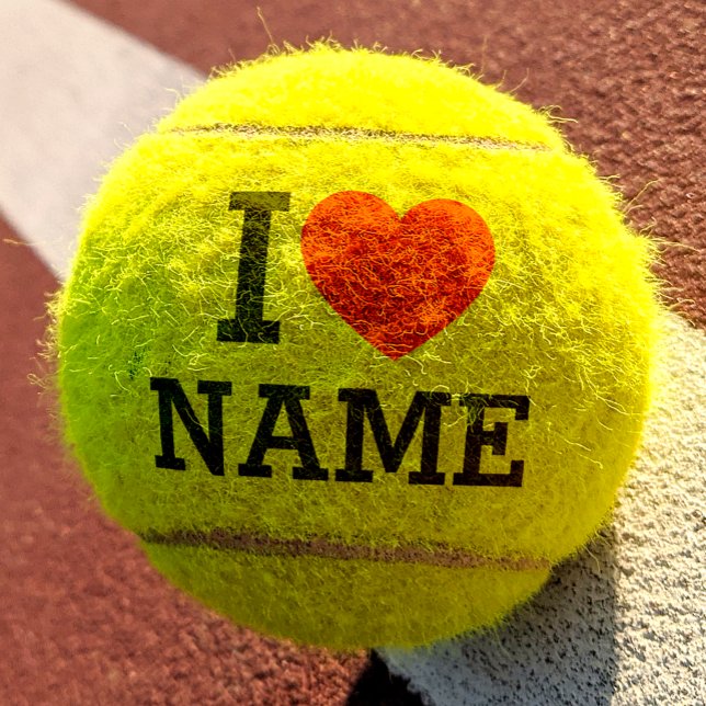 Balles De Tennis Nom du coeur (Créateur téléchargé)