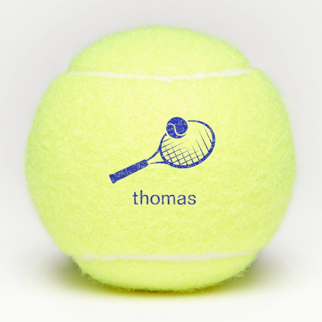 Balles De Tennis Nom personnalisé (Devant)