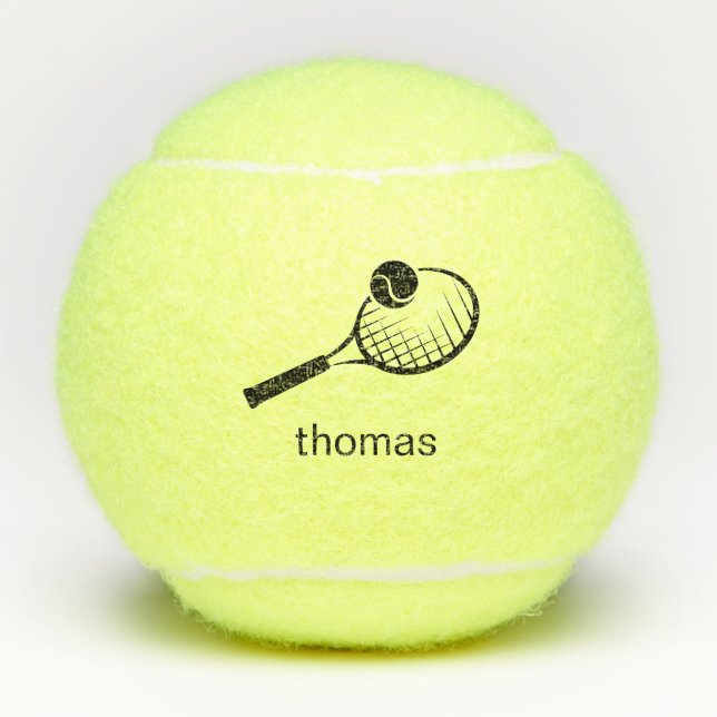 Balles De Tennis Nom personnalisé (Devant)